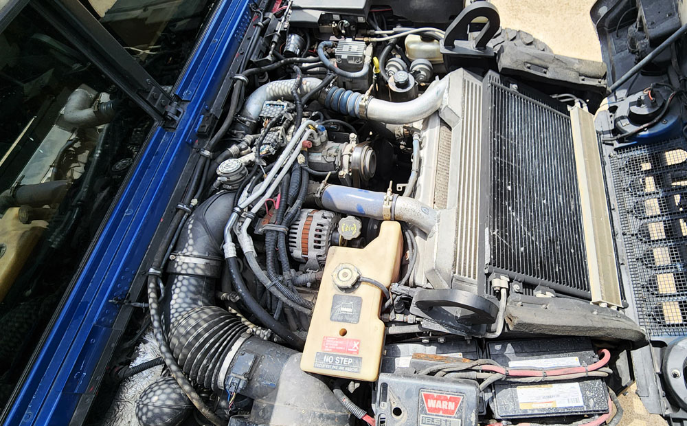 4x4 truck pre-purchase inspection - hummer h1 - engine inspection